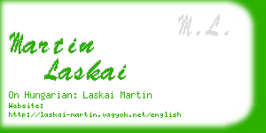 martin laskai business card